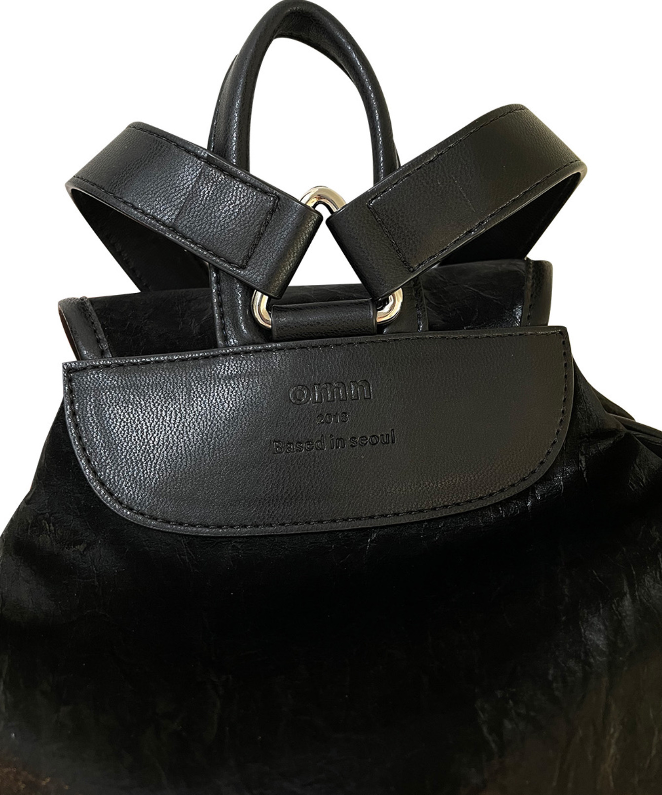《韓国 omnipotent》key&backpack (black) 人気 バッグパック