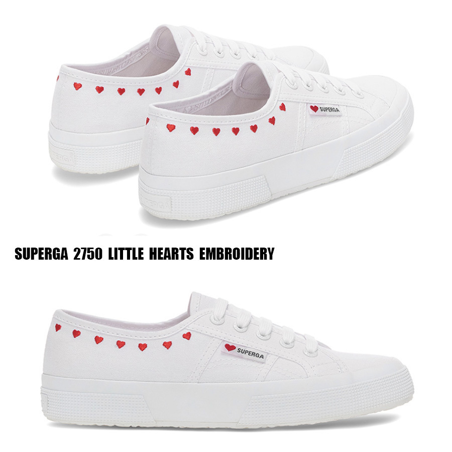 SUPERGA★2750 LITTLE HEARTS EMBROIDERY★ハート柄