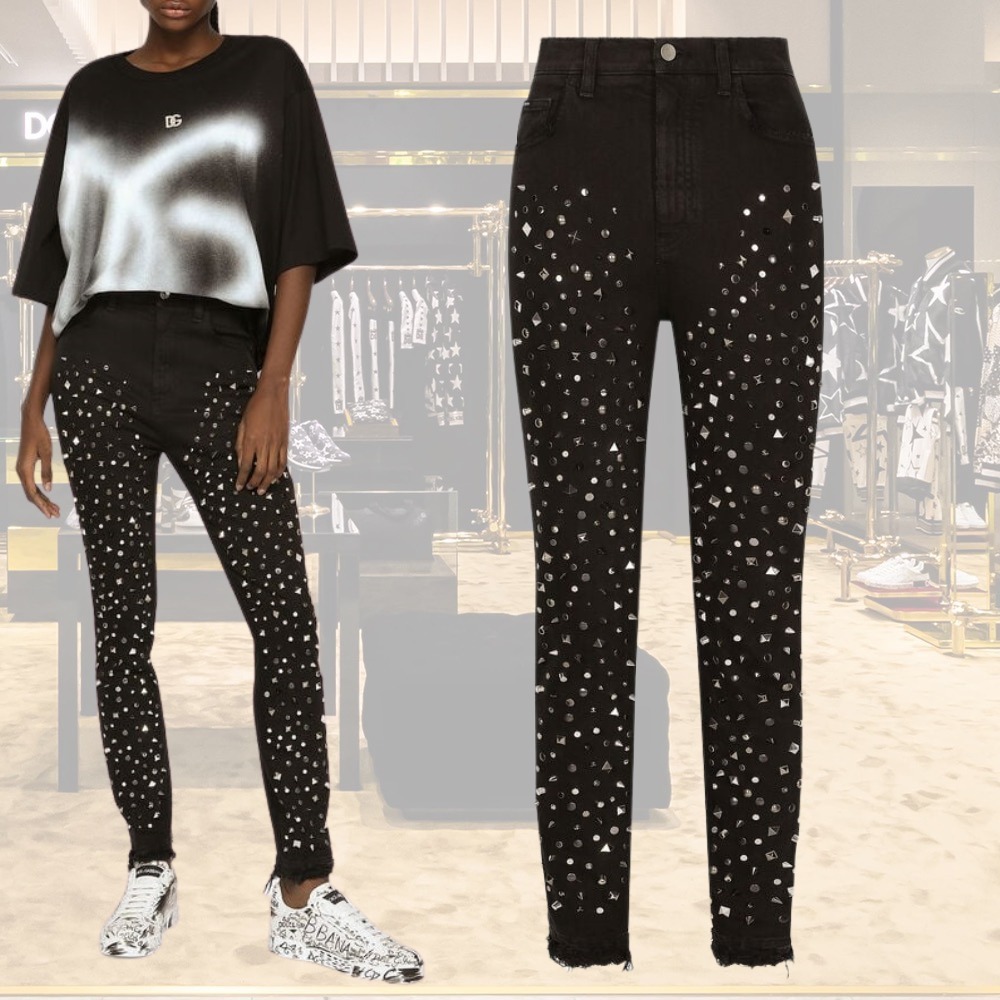 【DOLCE&GABBANA】スタッズ オードリー ジーンズ
