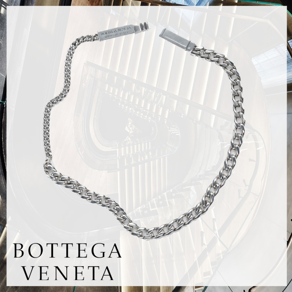 BOTTEGA VENETA シルバー チェーンブレスレット