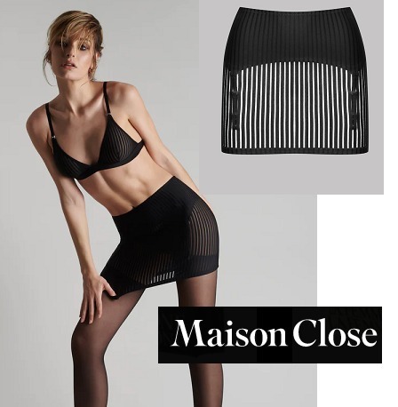 【Maison Close】新作★Bande a Partガーターバンドミニスカート