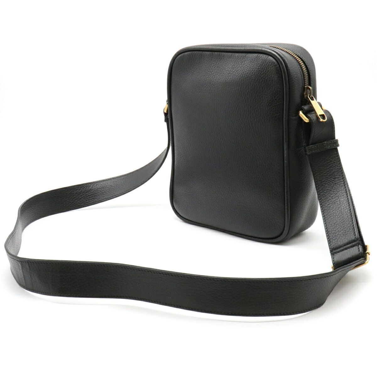 GUCCI グッチ ロゴプリント ショルダーバッグ 523589 ブラック
