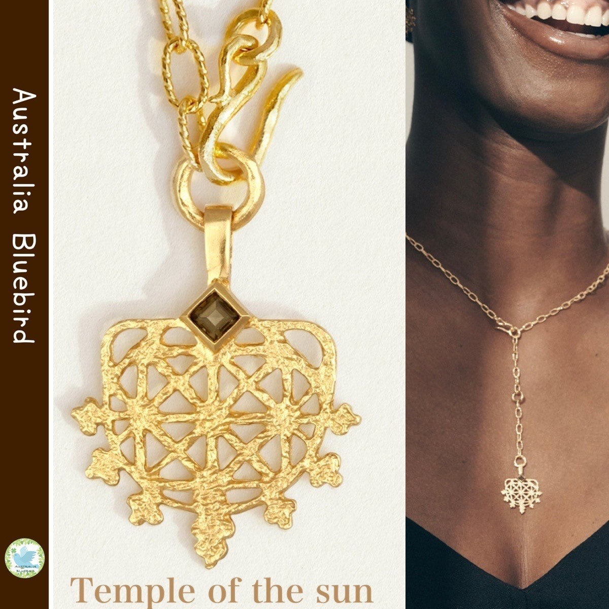 ★TEMPLE OF THE SUN★Arinna Lariat ゴールド ネックレス 太陽