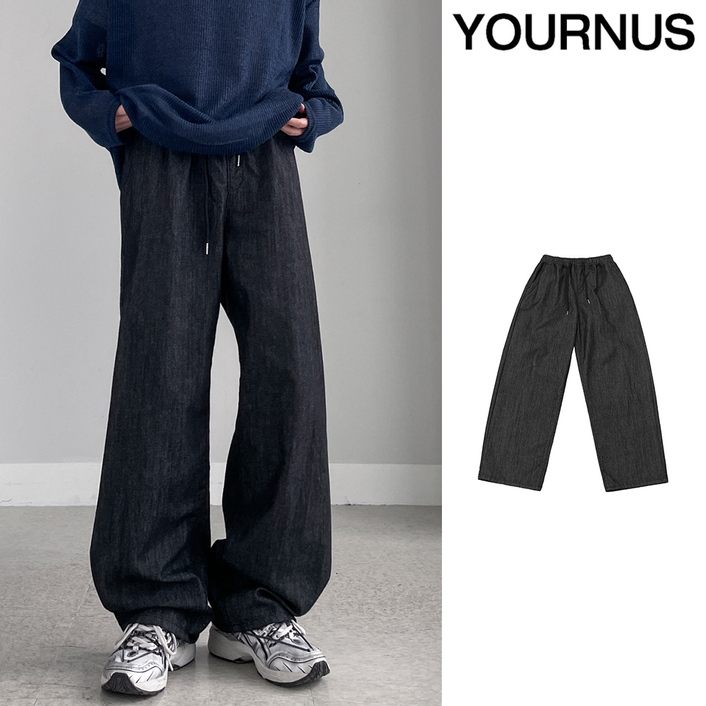 【YOURNUS】Geron Loose Fit Black Denim