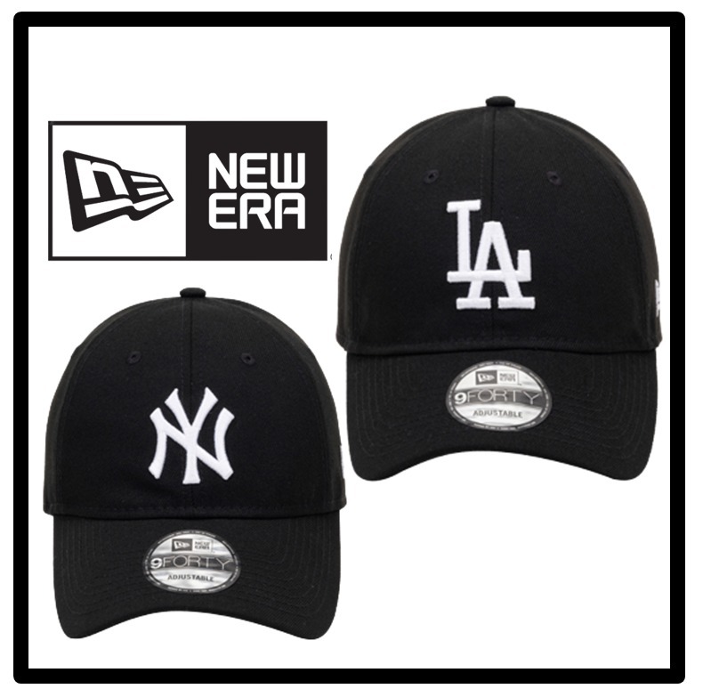 ★関税込★New era★MLB WHITE BLACK COLLECTION★キャップ★