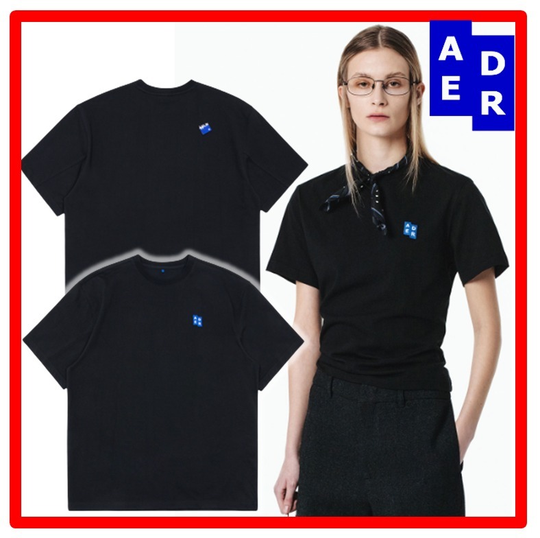 ★人気★【Ader Error】★Sig; TRS Tag t-shir.t 01★NOIR★