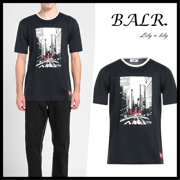 BALR. ◆ロゴ コットン 半袖 Tシャツ ブラック◆関税送料込み