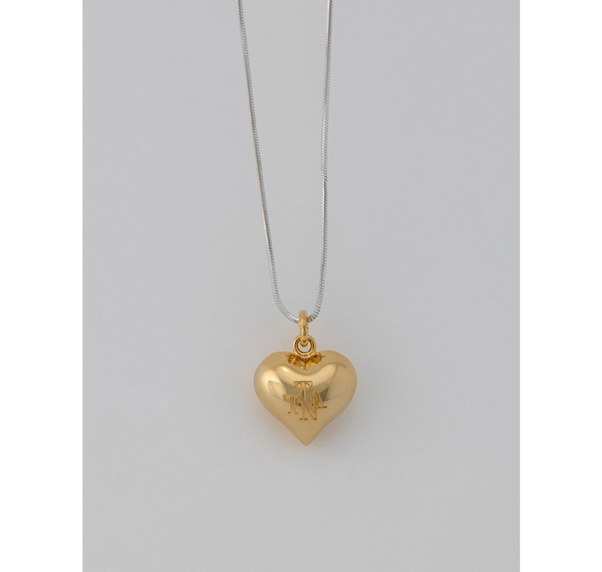 TATIANA☆[SILVER925] Heart Combi Chain Necklace (TATIANA