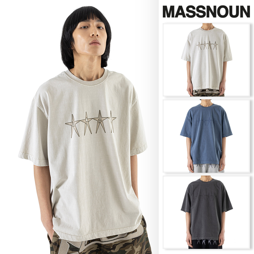 【massnoun】23SS★ STAR LOGO OVERSIZED T-SHIRTS
