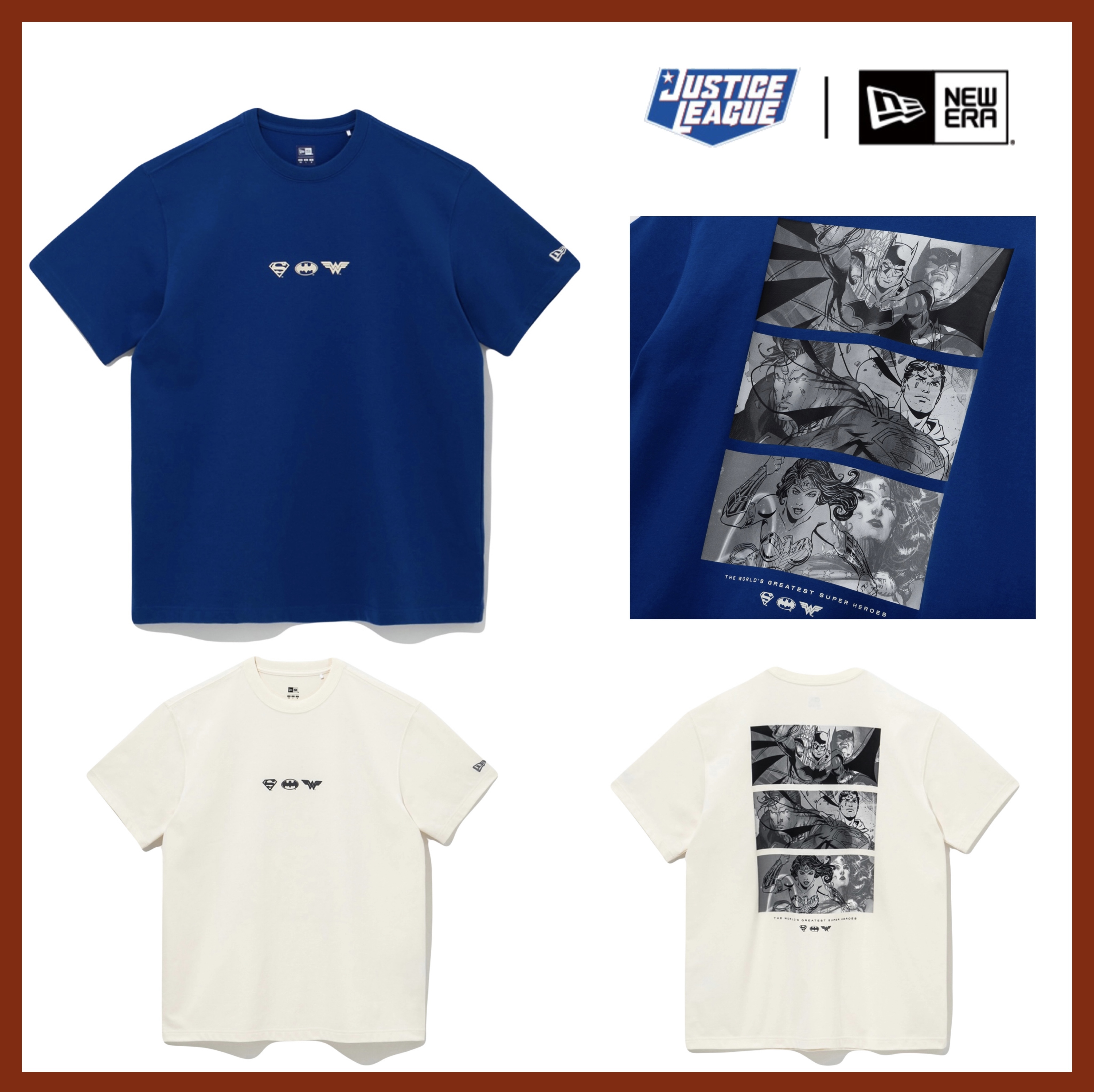 ☆Newera☆ JUSTICE LEAGUE コラボ 半袖Tシャツ 全2色