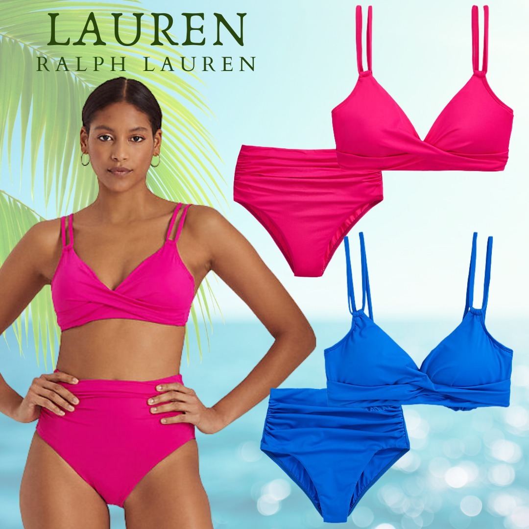 大人きれい色【LAUREN Ralph Lauren】ツイスト ビキニ上下セット
