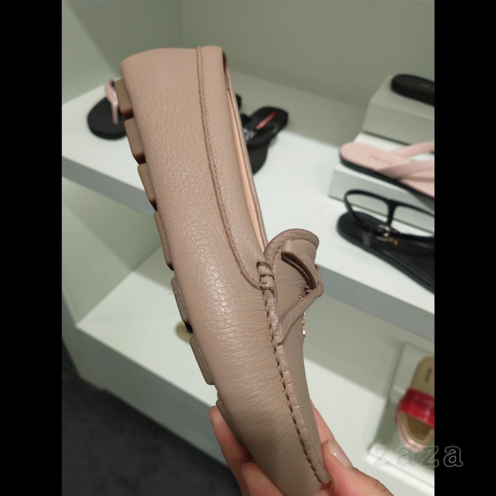 ☆Prada☆ロゴ入り レザーリボン付 バレエシューズ (PRADA