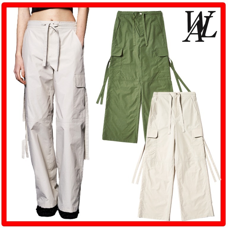 ☆韓国の人気☆【WOOALONG】☆Side string cargo pant.s☆