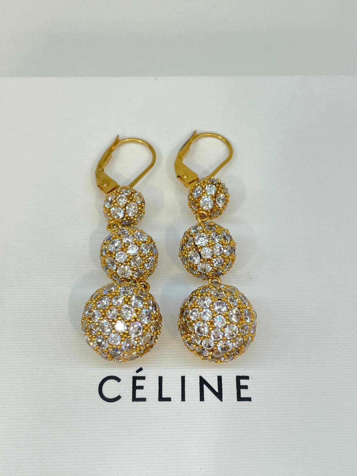 CELINE 3連 ピアス オールドセリーヌ フィービー Phoebe Philo