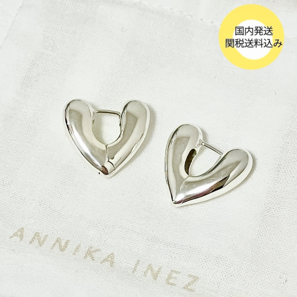 ANNIKA INEZ シルバー ピアス ハート アニカイネズ
