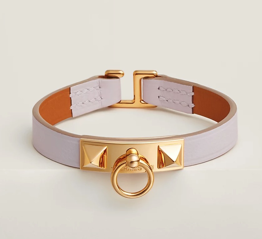 HERMES【海外限定色】◆ レザーブレスレット 《リヴァル・ミニ》