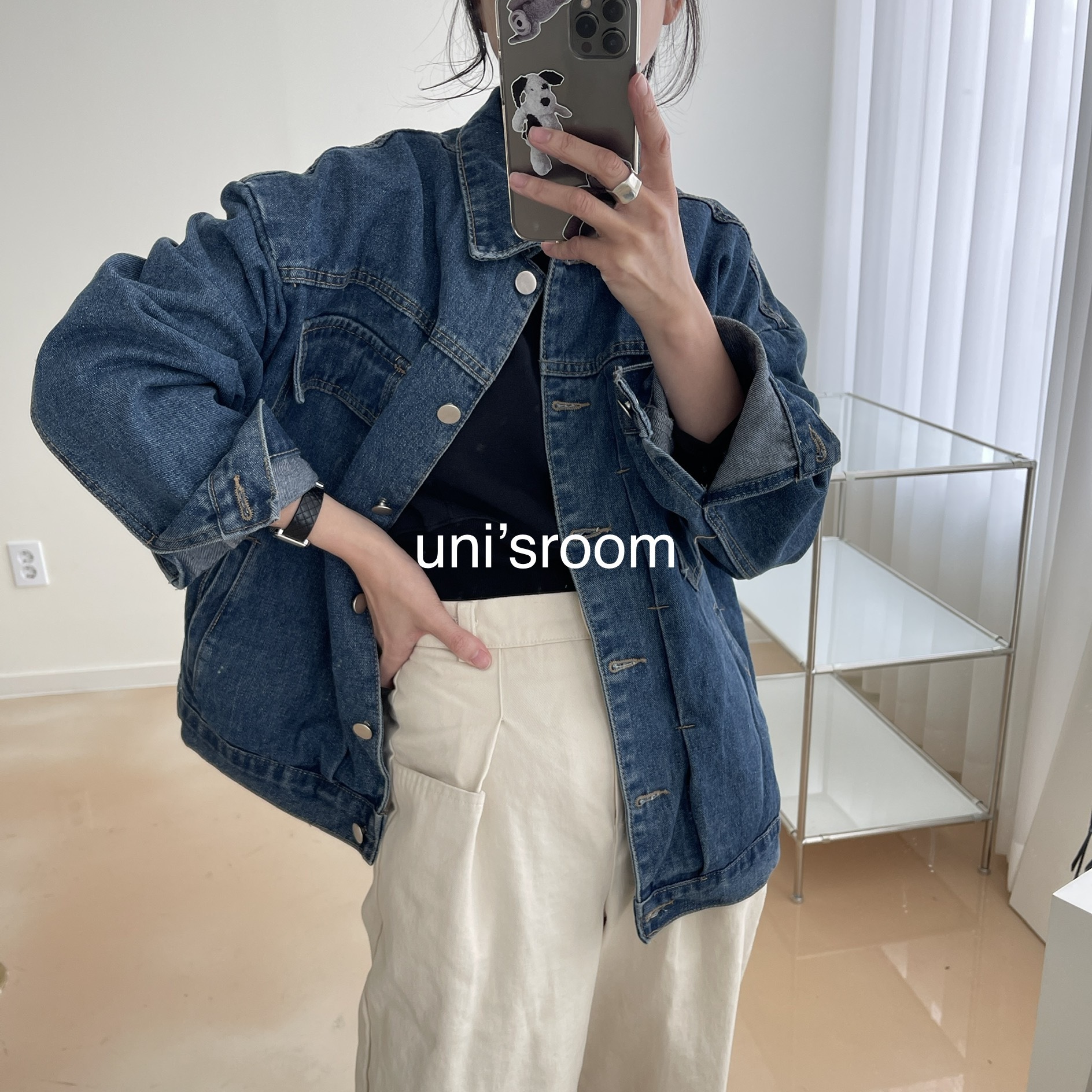 uni's room■オーバーシルエットデニムジャケット OT-SS23-01IG