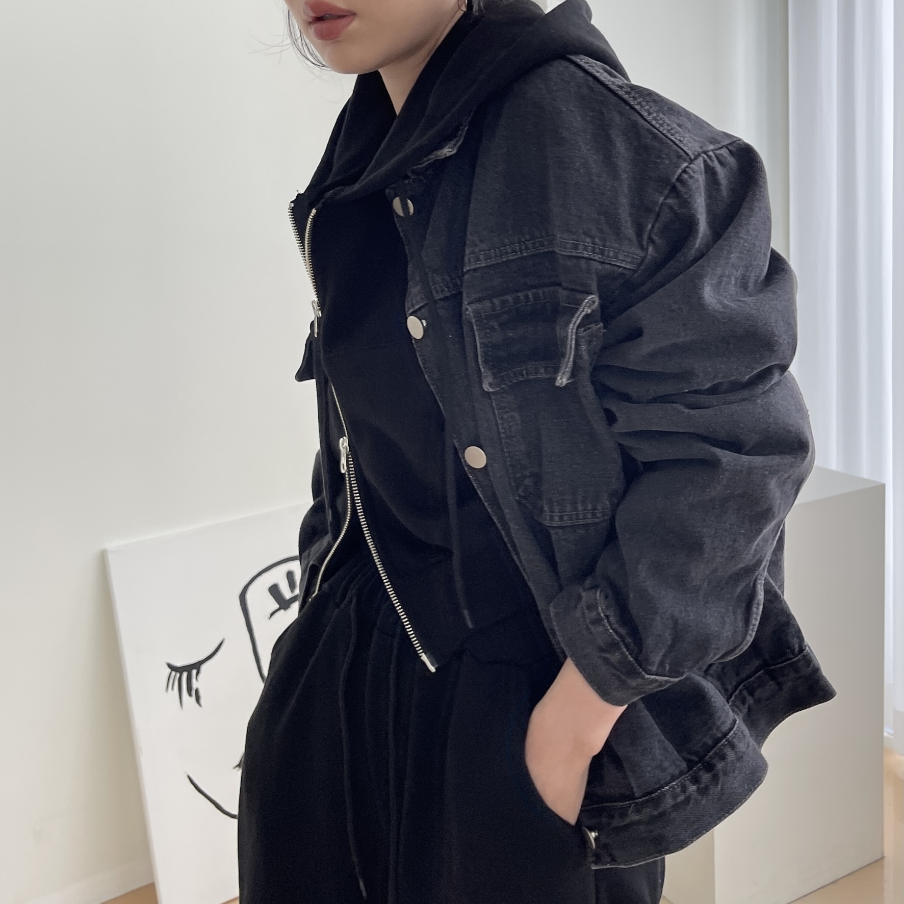 uni's room■オーバーシルエットデニムジャケット OT-SS23-01IG uni's room□オーバーシルエットデニムジャケット OT-SS23-01