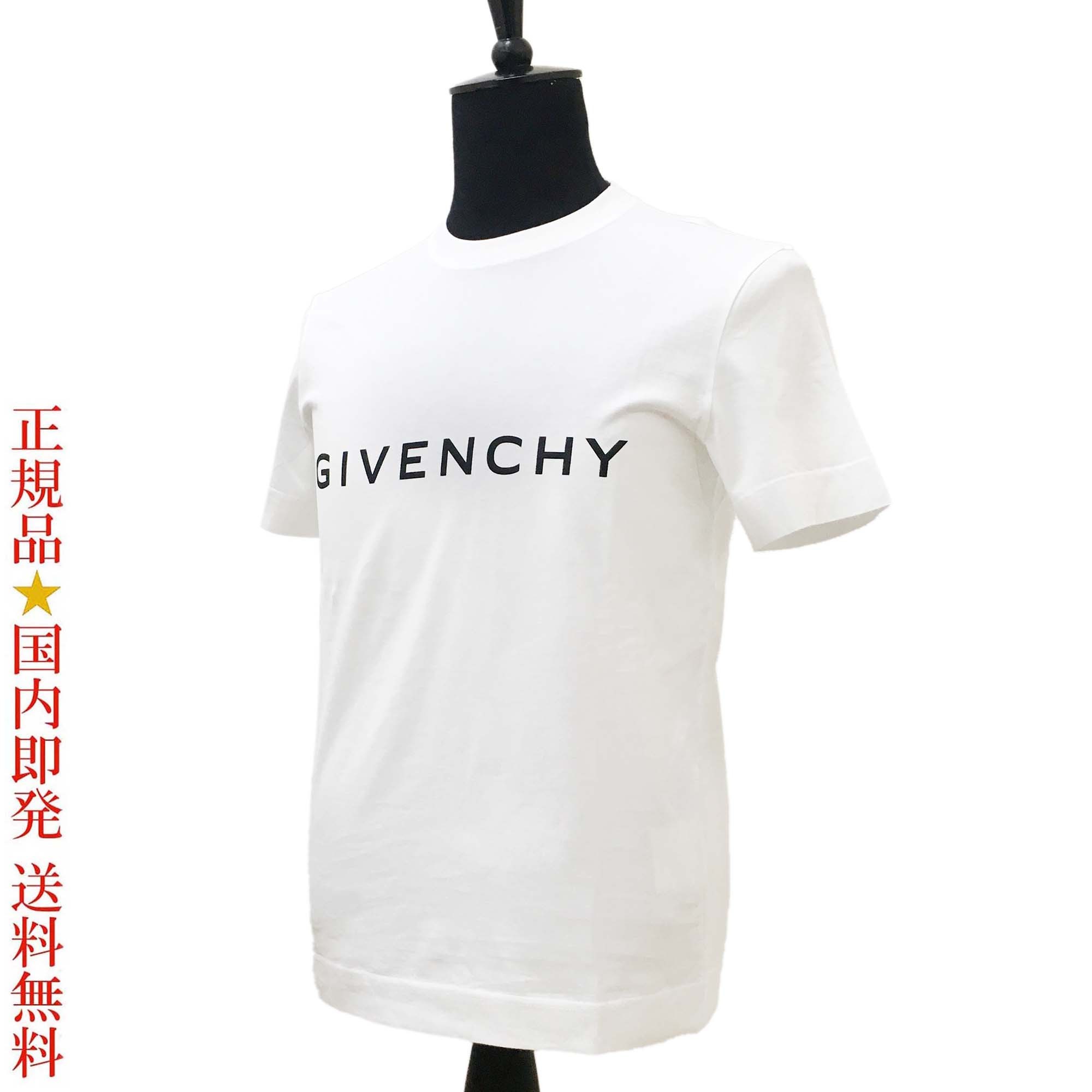 アウトレット限定 GIVENCHY BM716G 3YAC 100 ロゴ スリムフィットT