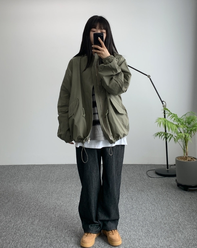 【SATIIIZ】Vinne string two-way field jacket SATIIIZ】Vinne string two-way field jacket