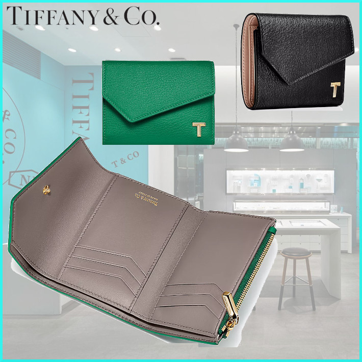 【TIFFANY & CO. 】Tiffany T Wallet 折りたたみウォレット