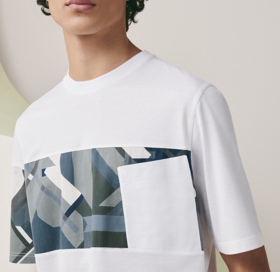 《23SS★》HERMES Tシャツ poche en cavale コットン