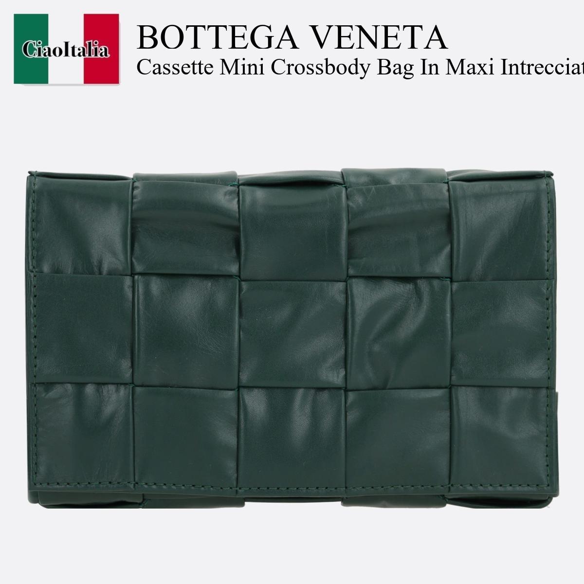 ショルダーバッグ Bottega Veneta Cassette Mini Crossbody Bag In Maxi Intreccia
