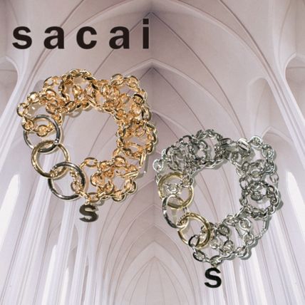 sacai Bracelets Casual Style Chain Brass Elegant Style Bracelets