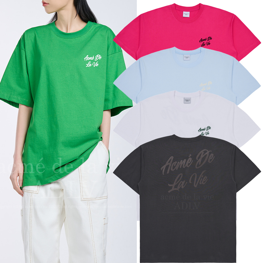 アクメドラビ★UNISEX_LOGO PRINTING SHORT SLEEVE T-SHIRT_5色