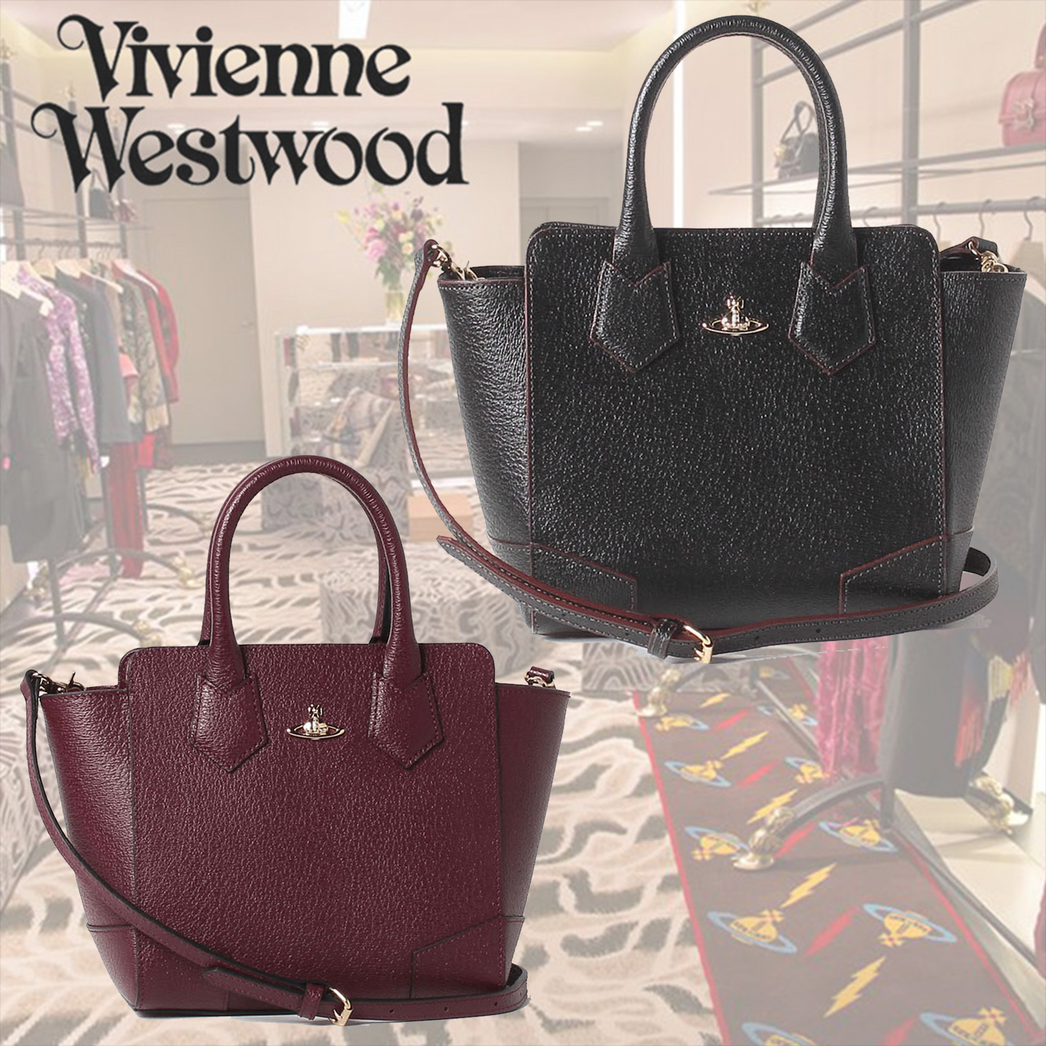 すぐ届く【Vivienne Westwood】EXECUTIVE トートバッグS 純正販売品