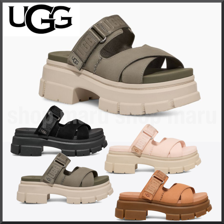 UGG◆Ashton Slide ボリューム EVA厚底 スライドサンダル ４色