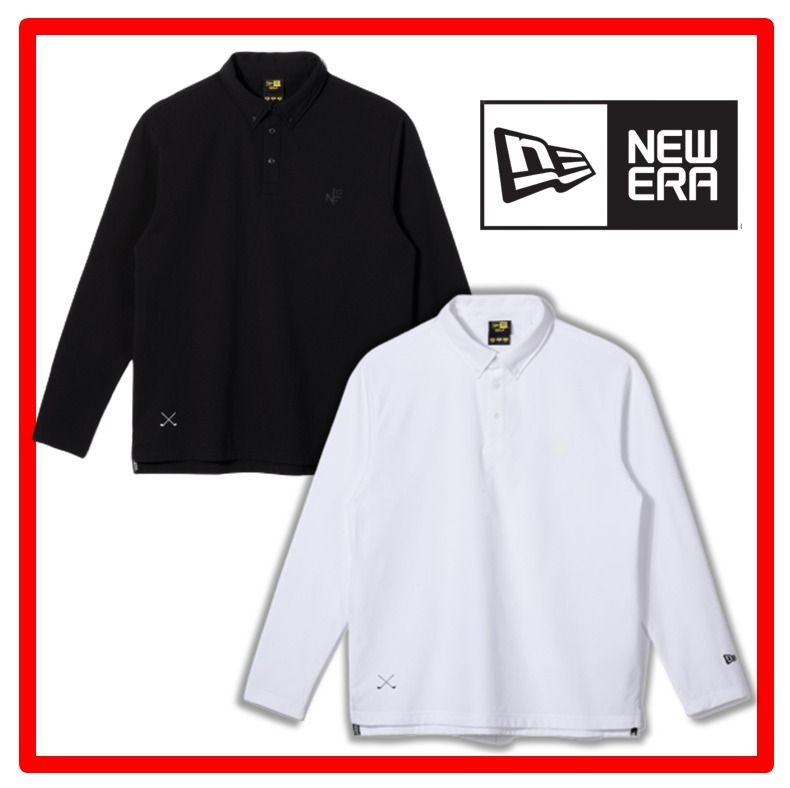★人気★【New era】★GOLF TECH LONG SLEEVE POLO SHIRT.S★