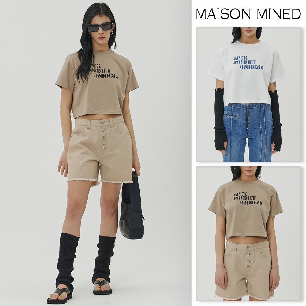 【MAISON MINED】23SS★ (W) APEX SOMMET HALF T