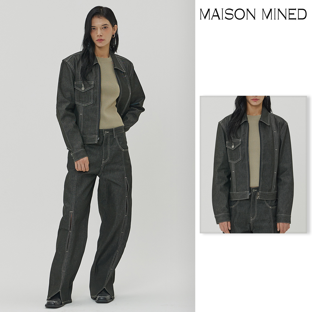 【MAISON MINED】23SS★ (W) CROPPED DENIM JACKET