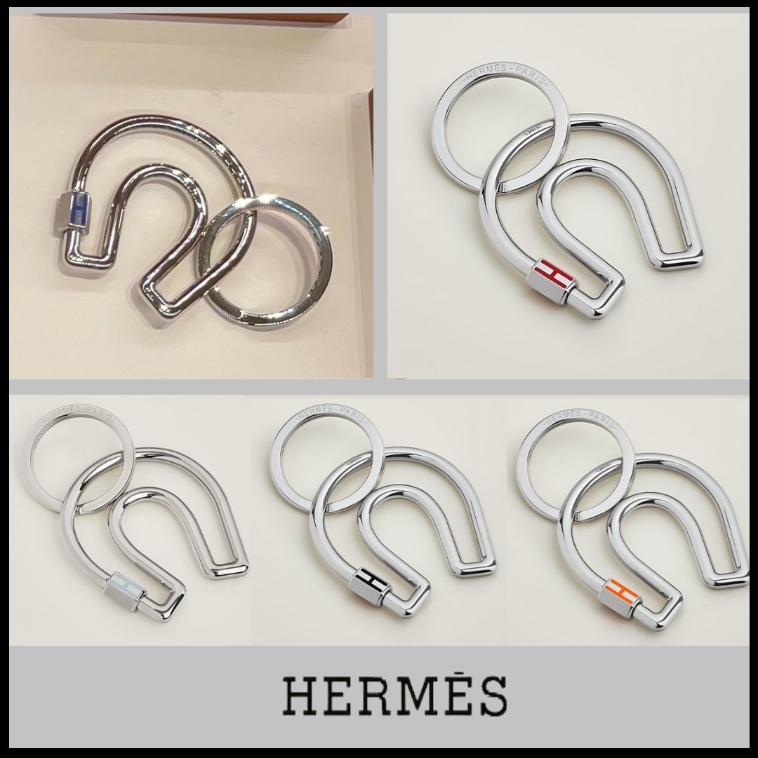 HERMES【海外限定】キーホルダー《Fer a Cheval》☆ ステンレス