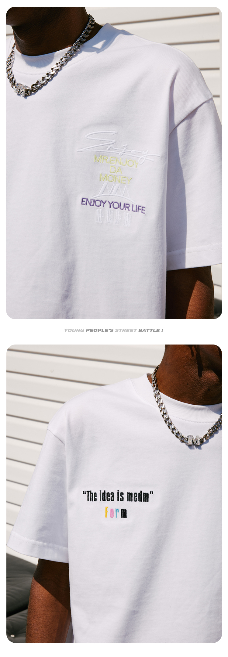 MEDM 半袖 Tシャツ ニューファッション ★男女シンプル 2色 MEDM 半袖 ファッション ブランドのシャツ◇ 男女シンプル 2色
