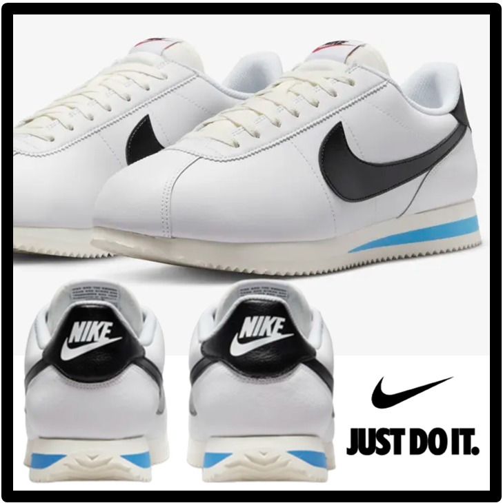 ★送料・関税込★Nike★CORTEZ WHITE/BLACK★24-31cm★