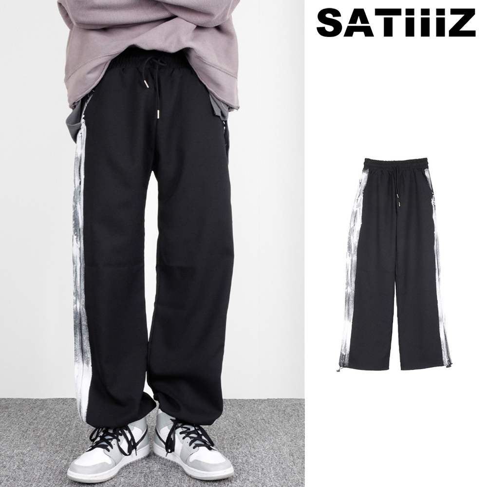 【SATIIIZ】Blan painted string pants