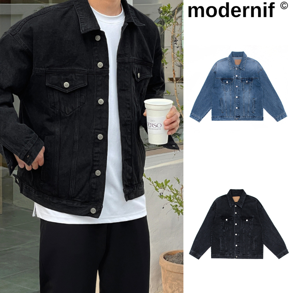 【MODERNIF】Tonet overfit denim jacket
