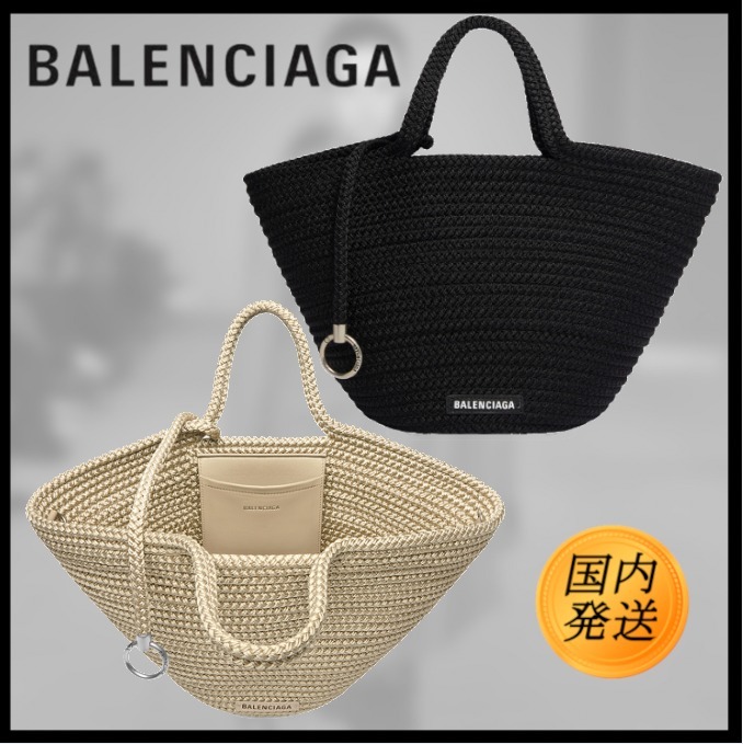 ギフト♪【国内発送★BALENCIAGA】IBIZA ミディアム バスケット