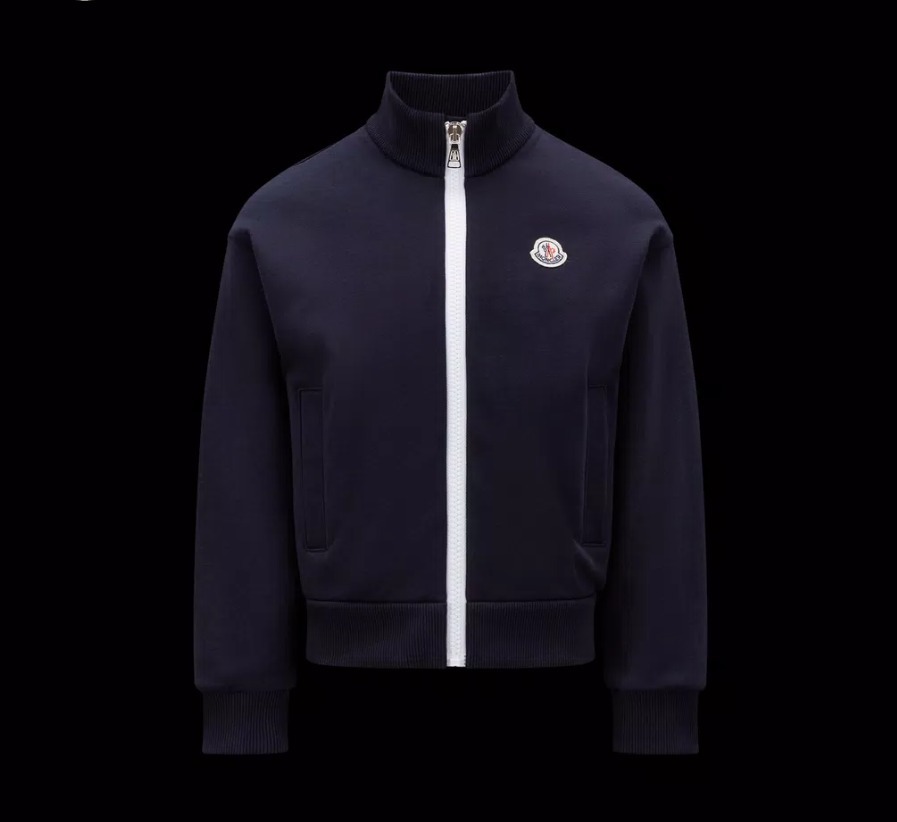 MONCLER2023春夏新作キッズ ロゴ入りトラックジャケット 4A/6A