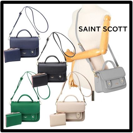 SAINT SCOTT Shoulder Bags Casual Style Unisex Street Style Logo Shoulder Bags