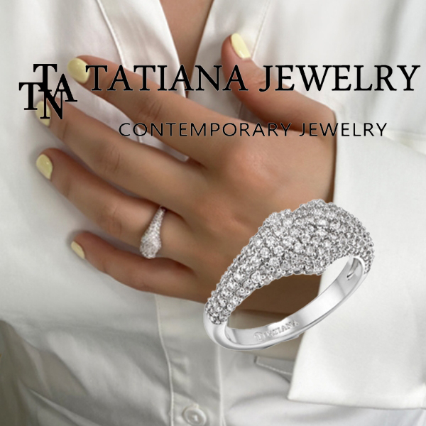 【TATIANA】SHINY VOLUME HEART RING★送料無料