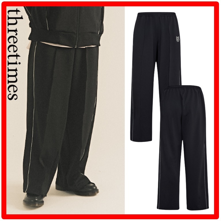 ☆人気☆【THREETIMES】☆Empire track pants oversized fi.t☆