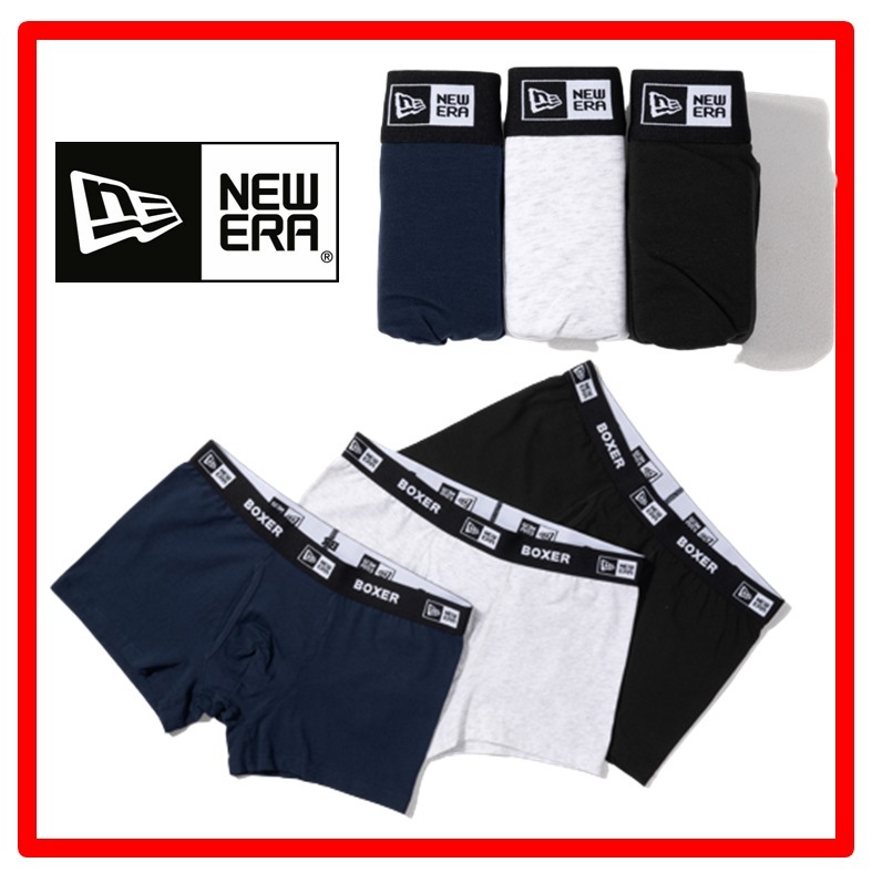★韓国の人気★【New era】★UNDERWEAR BOXER 3PACK MULT.I★