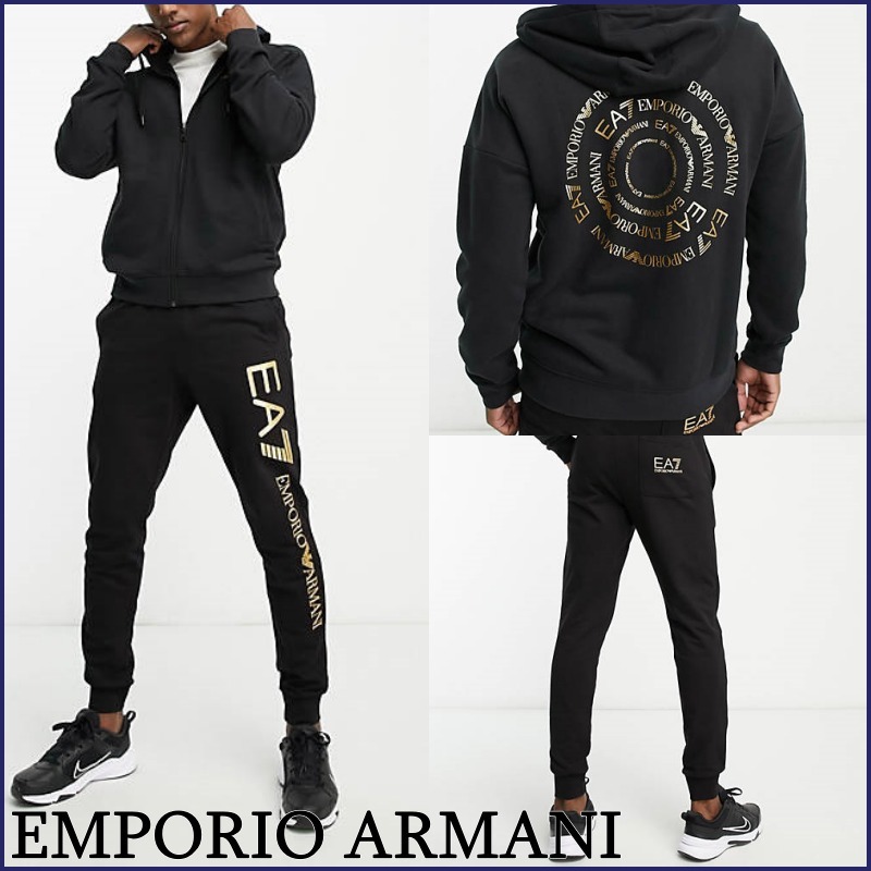 ☆通販はこちら.☆ 【EMPORIO ARMANI】 EA7 バック プリント フーディ