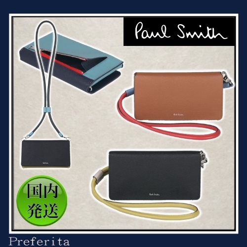 【Paul Smith】カラーブロック ネックポーチ ストラップ ロゴ
