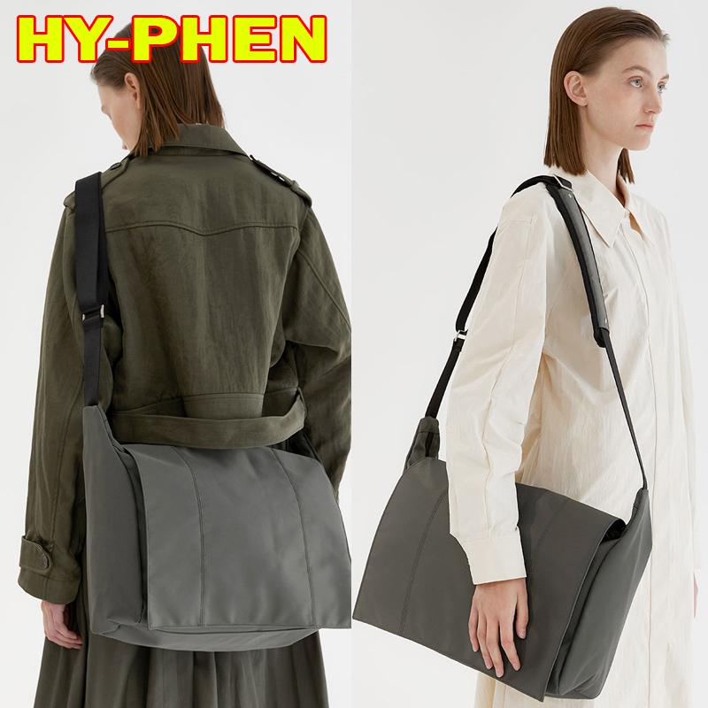 韓国発【 HY-PHEN 】VERTICAL FLAP MESSENGER BAG (kk) unisex