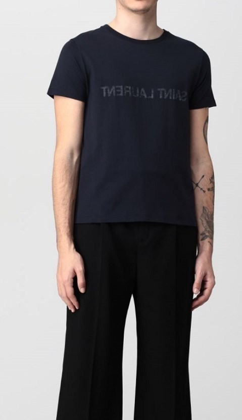 関税送料込★Saint Laurent☆リバース ロゴ Tシャツ
