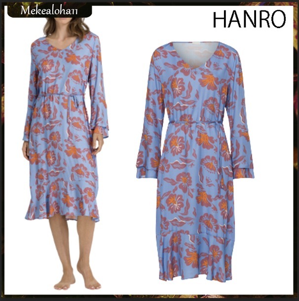 HANRO☆フローラル ミディ ドレス【関税送料込】